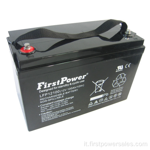 Riserva batteria 12V100Ah batteria ricaricabile